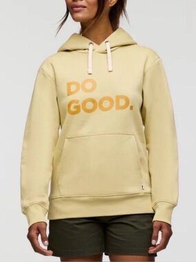 Cotopaxi Do Good Hoodie Beige Organic Cotton Pullover Small S